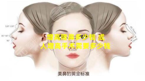 增高隆鼻多少钱 成人增高手术需要多少钱